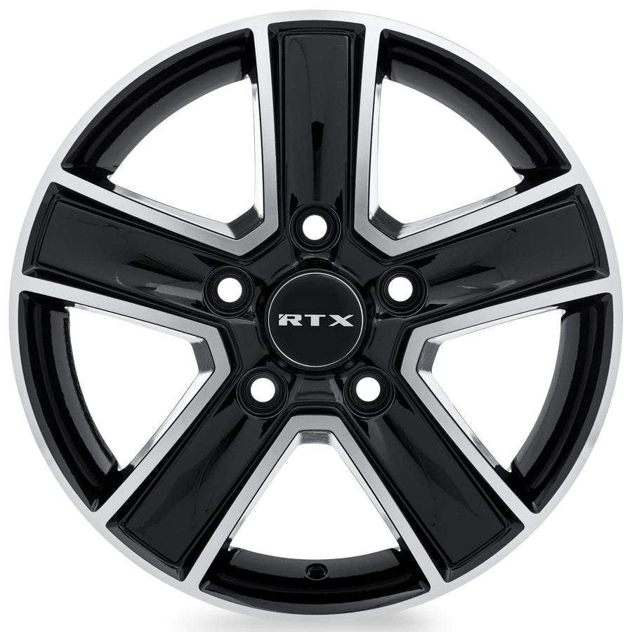 507430, RTX® Transit, Gloss Black Machined, 16x6.5 5x130 ET60 CB78.1