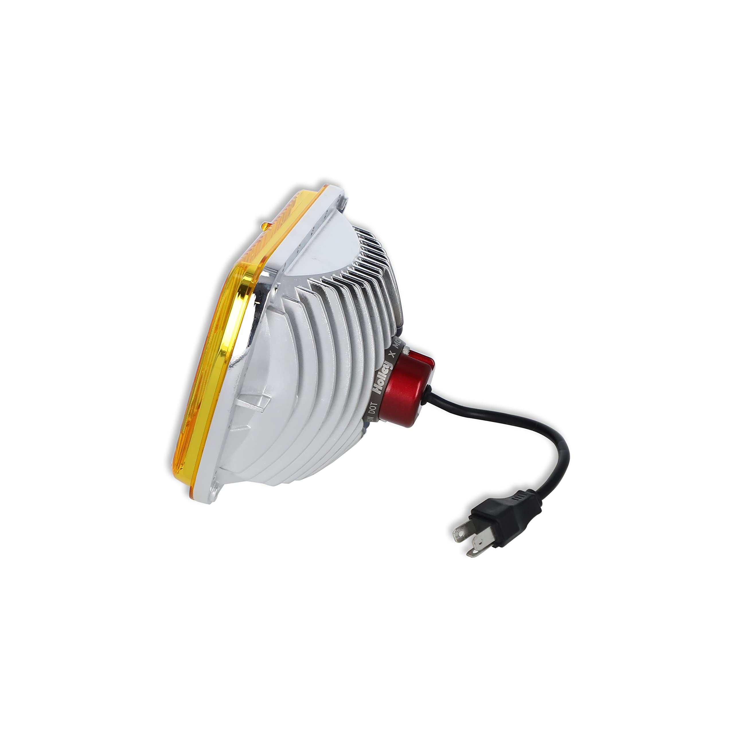 Yellow Lens Holley RetroBright LED Headlight (Utilizes 5700K Bulb)