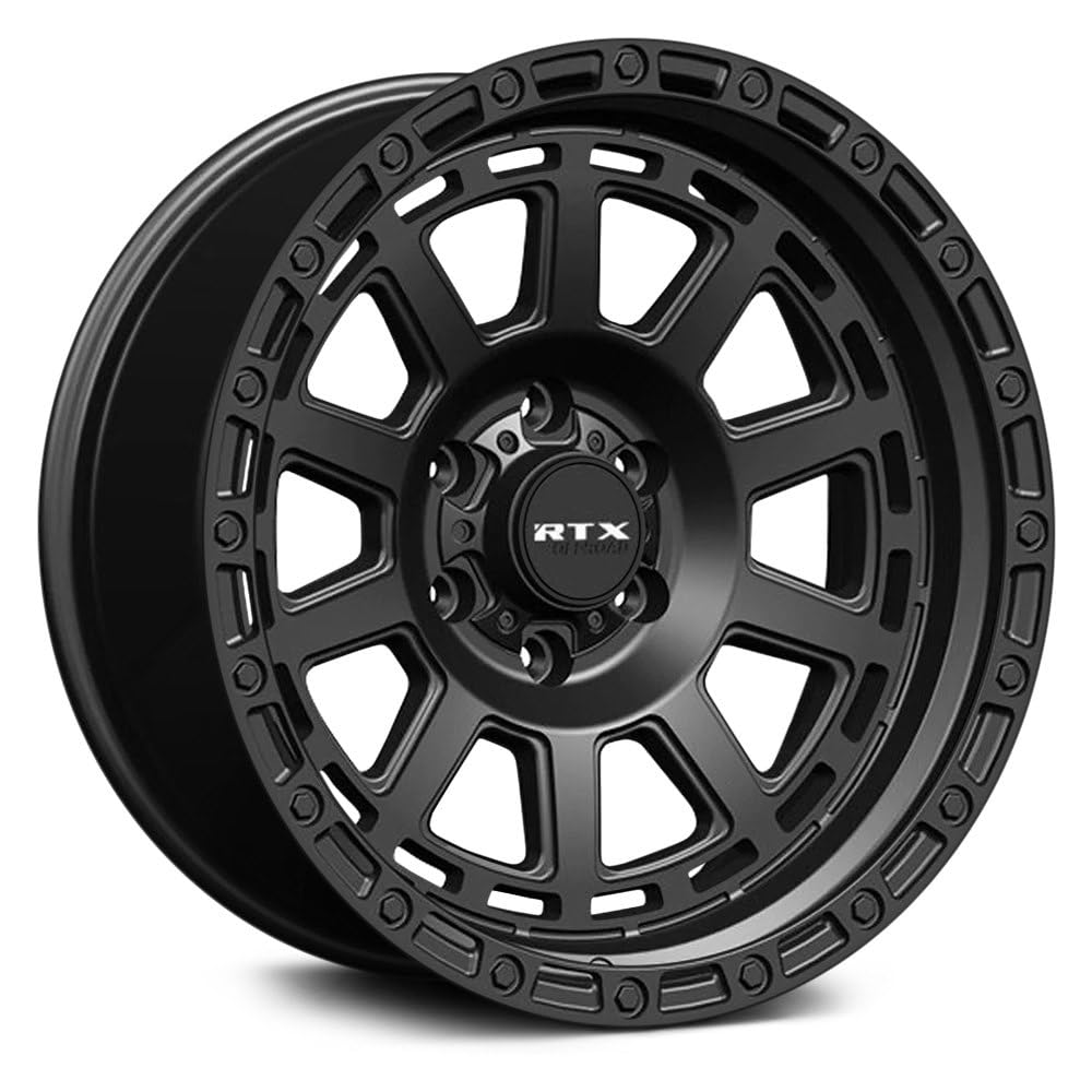 Custom RTX Wheel - 20x9, 0 Offset, 6x139.7 Bolt Pattern, 106.1mm Hub - Satin Black Rim