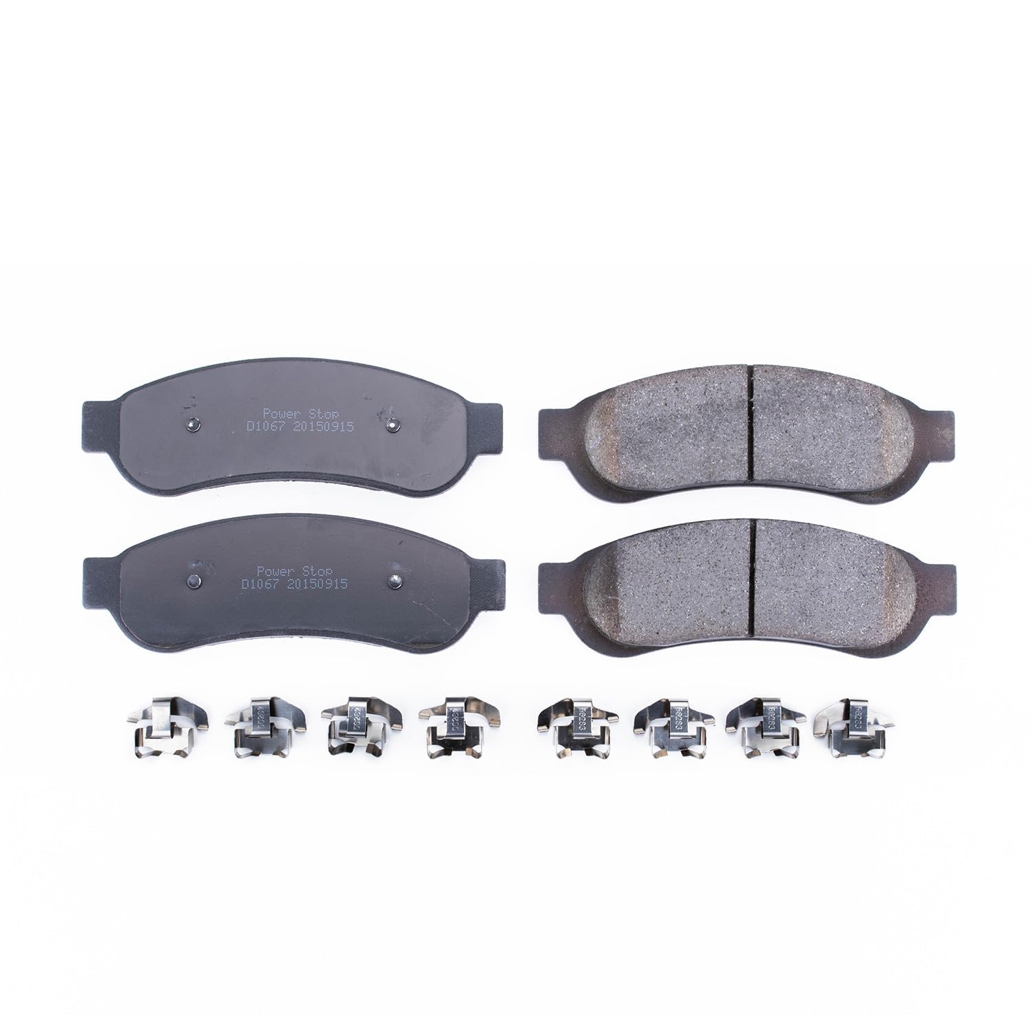 Power Stop Brake Kit Rear For Ford F-250 Super Duty 2007-10 | Ford F-350 Super Duty 2005-10 - Ceramic Brake Pads With Installation Hardware, 17-1067