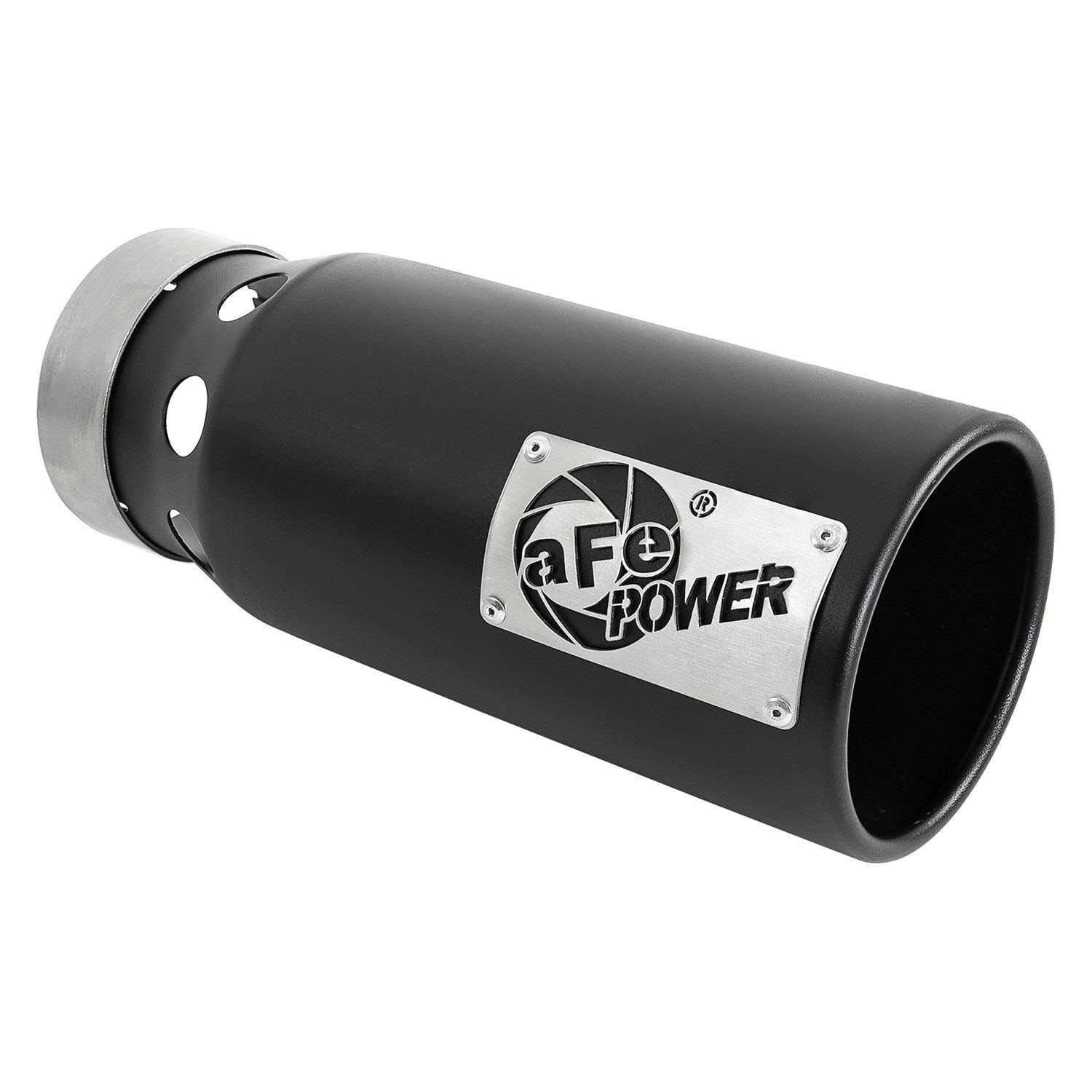 aFe Power 49T40501-B122 4S SATURN Stainless Steel Clamp-on Exhaust Tip Black Right Side Exit