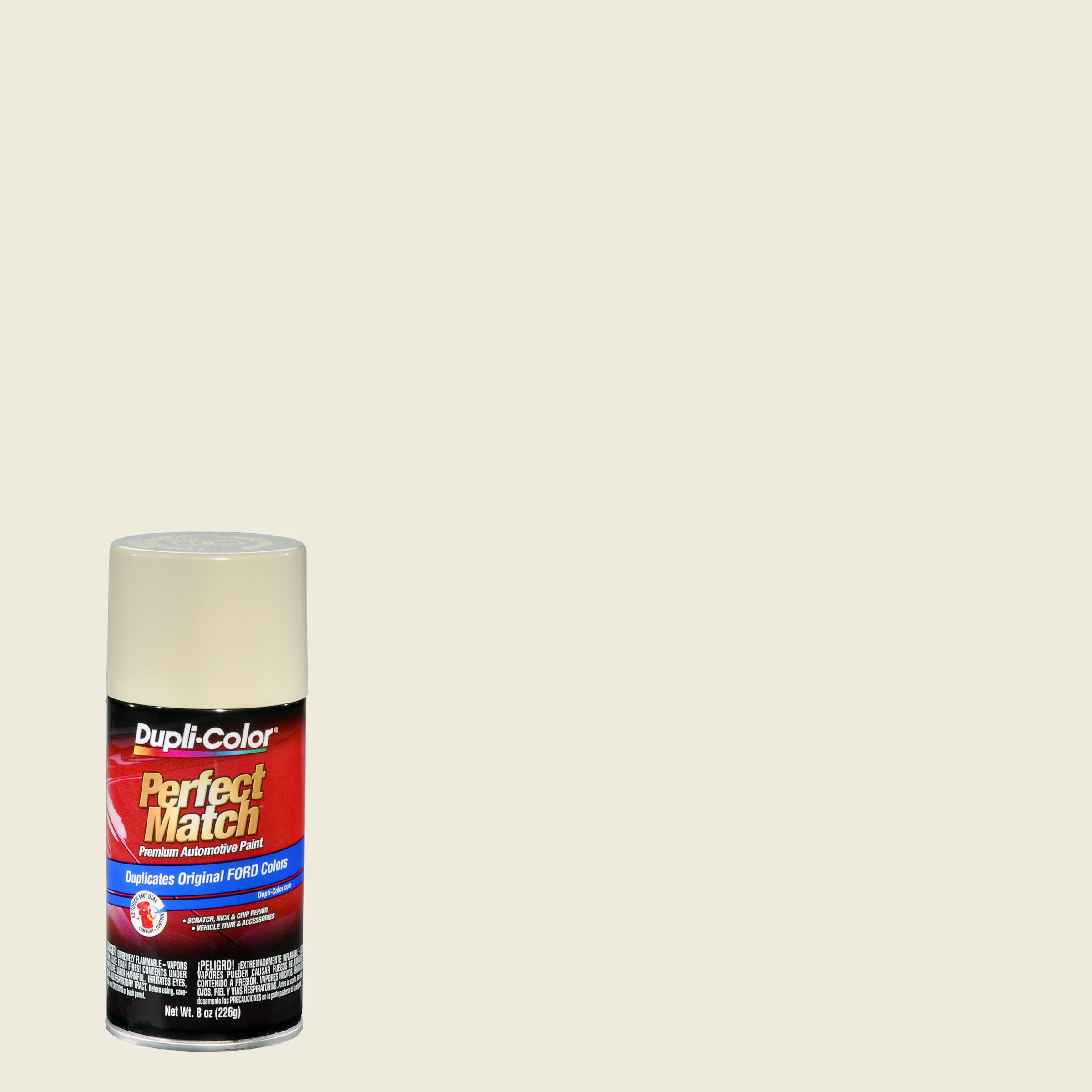 Ford Wimbledon White Dupli-Color EBFM00417 Perfect Match Automotive Spray Paint – 8 oz. Aerosol Can