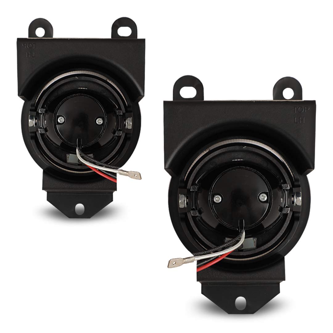 Winjet Fog Lights Fit For GMC [1999-2006 SIERRA 1500 C3/Denali] & [2007 SIERRA 1500 CLASSIC C3/Denali], Halo Ring Projector Fog Lamp For [2001-2005 YUKON C3/Denali] w/H3, Clear Lens