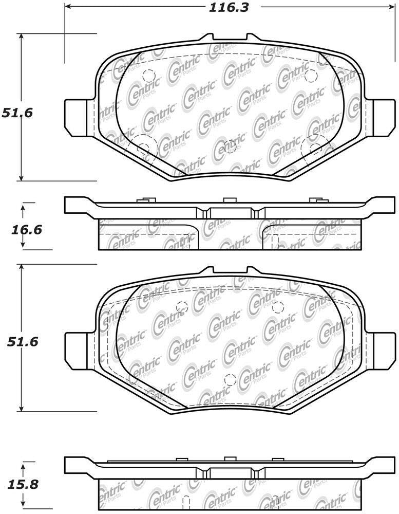 Brake Pad Centric 306.16120
