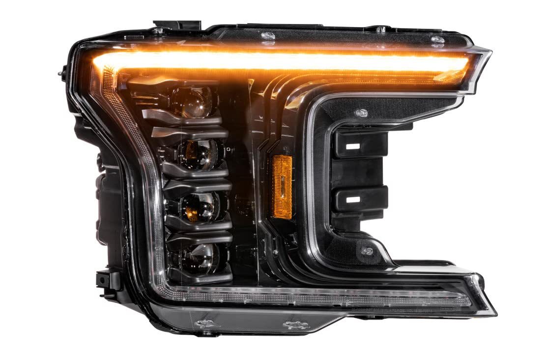 Morimoto XB LED Headlights Fits Ford F-150 18-20 with Amber DRL Plug and Play Pair of Headlight Housings( LF501.2-A-ASM