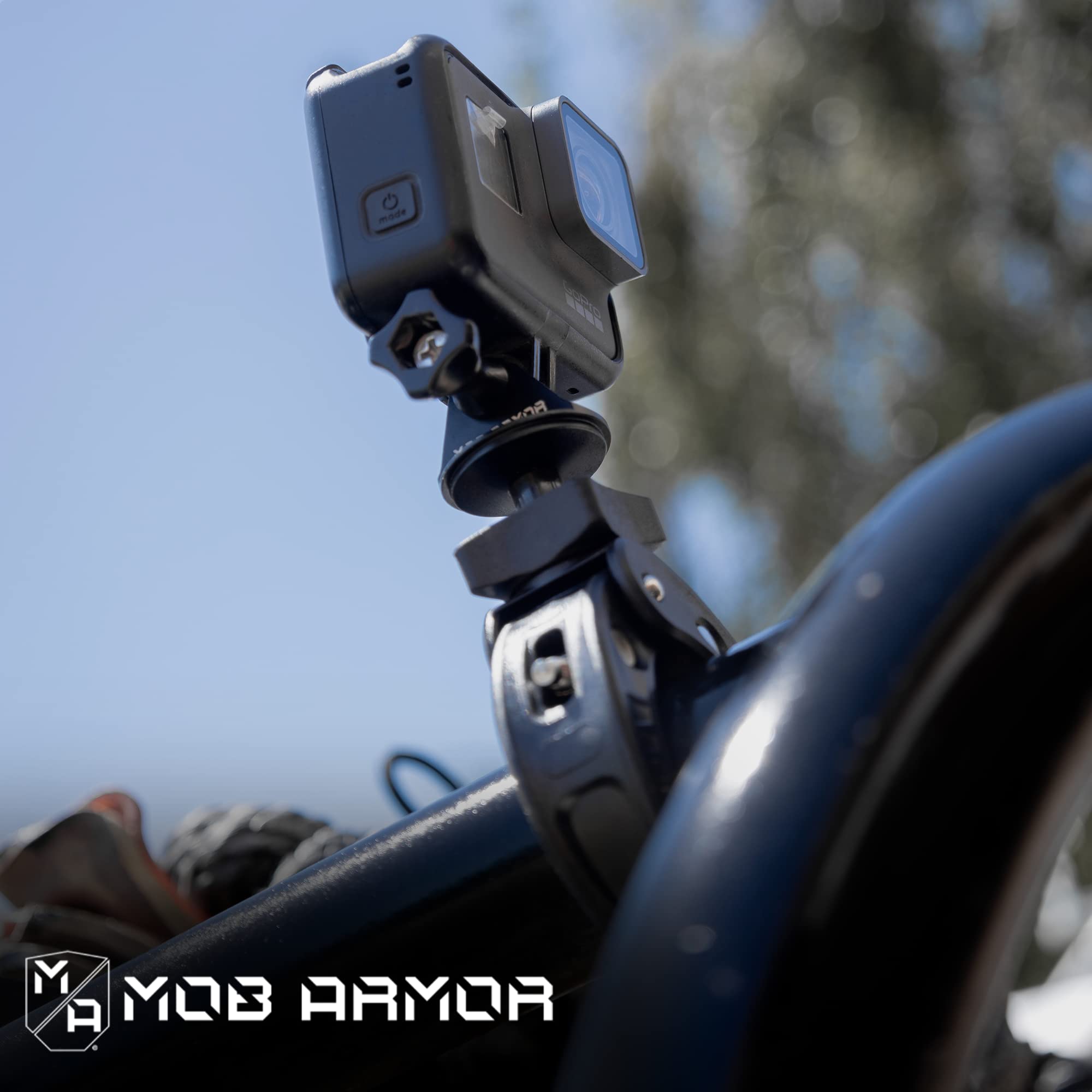 Mob Armor Claw Mount Action Camera, Camera Mount Clamp, Phone Clamp Mount Fits Circular or Square Tubing, Adjustable Clamp Claw Mount, Action Camera Accessories and Handlebar Mount, Handlebar Clamp