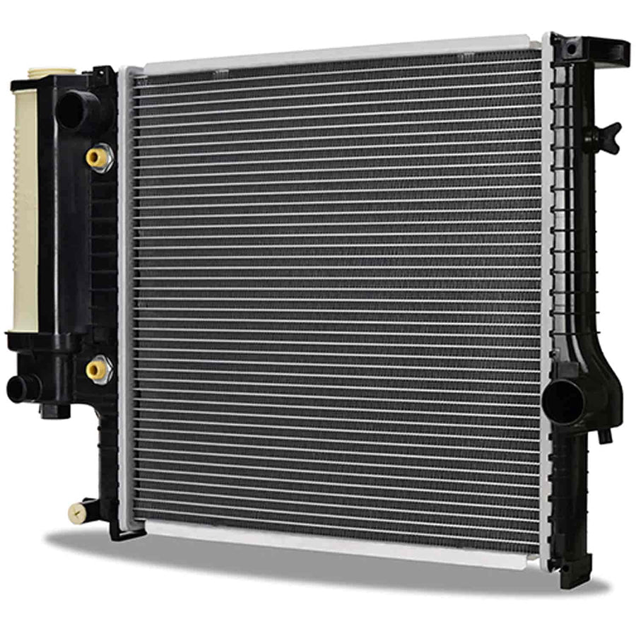 Mishimoto Radiator Plastic End-Tank Compatible With BMW E36 318i/is/ti 1992-1999 Silver