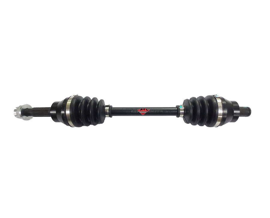 Performance Front Left/Right Rugged Axle for (2006-10) Polaris Hawkeye/Sportsman 300 & 400, CNC Precision Components, Stainless-Steel Clamp Coated for Protection OEM: 1332340