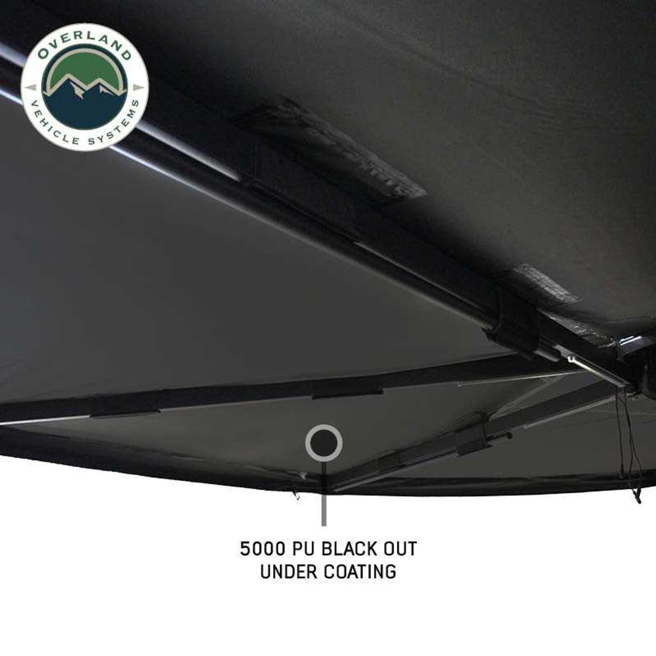 XD Nomadic 270 Degree Awning with Lights Overland Vehicle Systems Passenger Side | Includes Travel Cover | Waterproof Fabric | 129 SQ FT Coverage