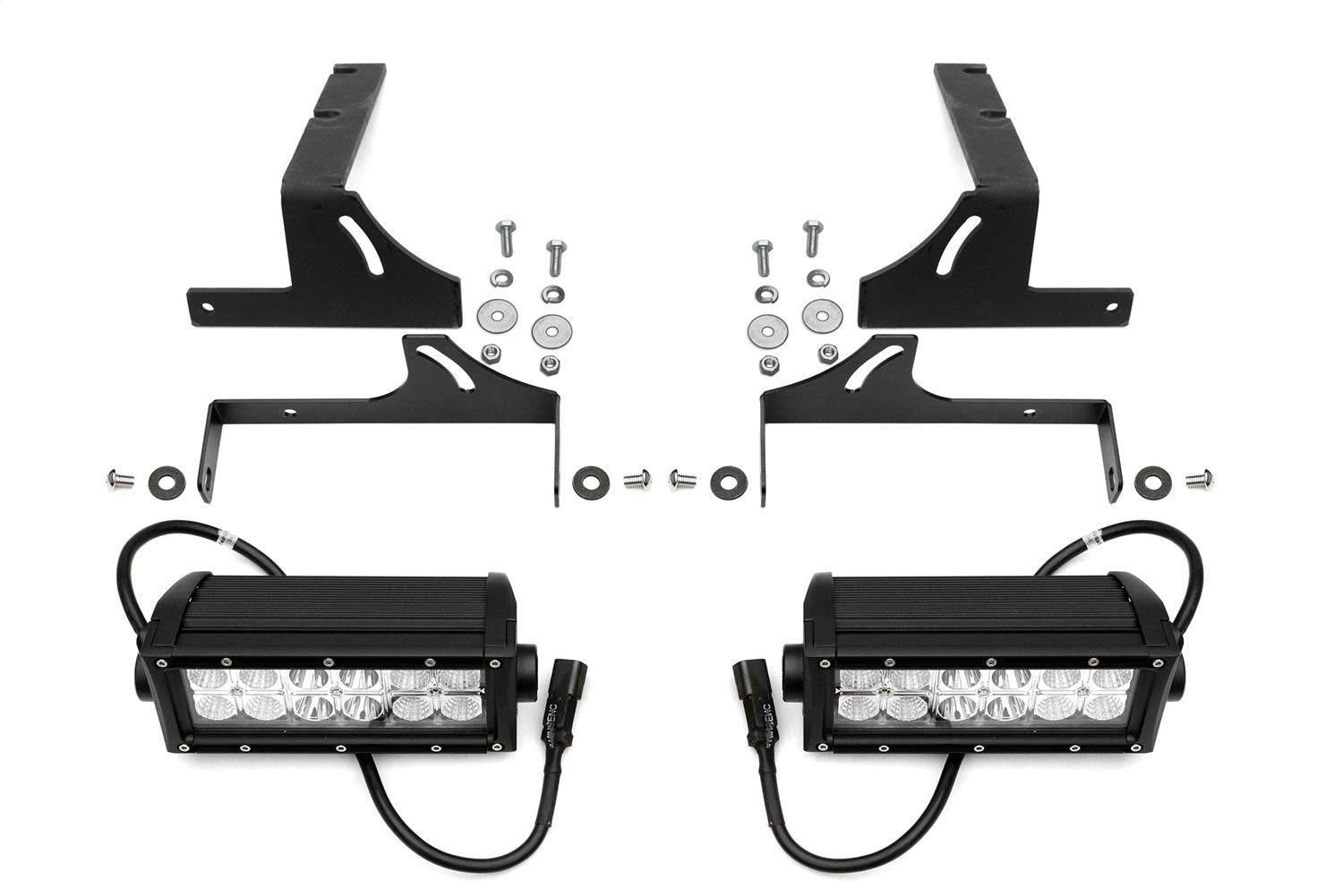 ZROADZ LED Mounting Bracket & Kit Rear Bumper - Compatible w/ 2015-2019 Chevrolet Silverado 2500, 3500 Non-Diesel - with (2) 6 Inch ZROADZ LED Lights (Included) with Wiring Harness - PN Z381221-KIT