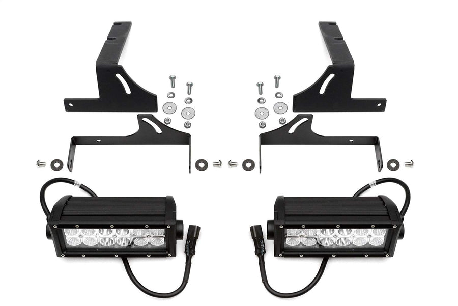 ZROADZ LED Mounting Bracket & Kit Rear Bumper - Compatible w/ 2015-2019 Chevrolet Silverado 2500, 3500 Non-Diesel - with (2) 6 Inch ZROADZ LED Lights (Included) with Wiring Harness - PN Z381221-KIT