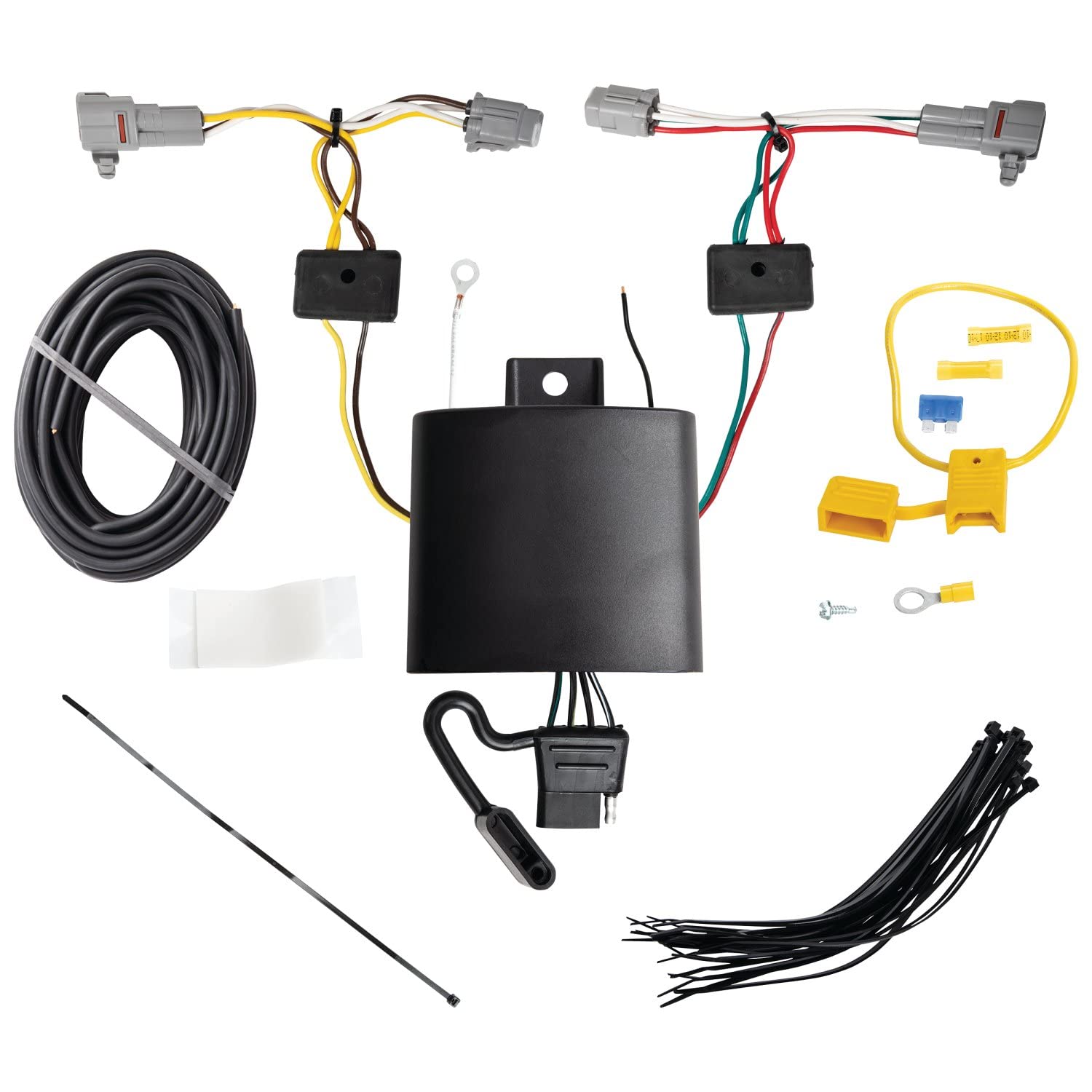 T-One T-Connector Harness, TEKONSHA 118854, 4-Way Flat, W/Circuit Protected Modulite Hd Module