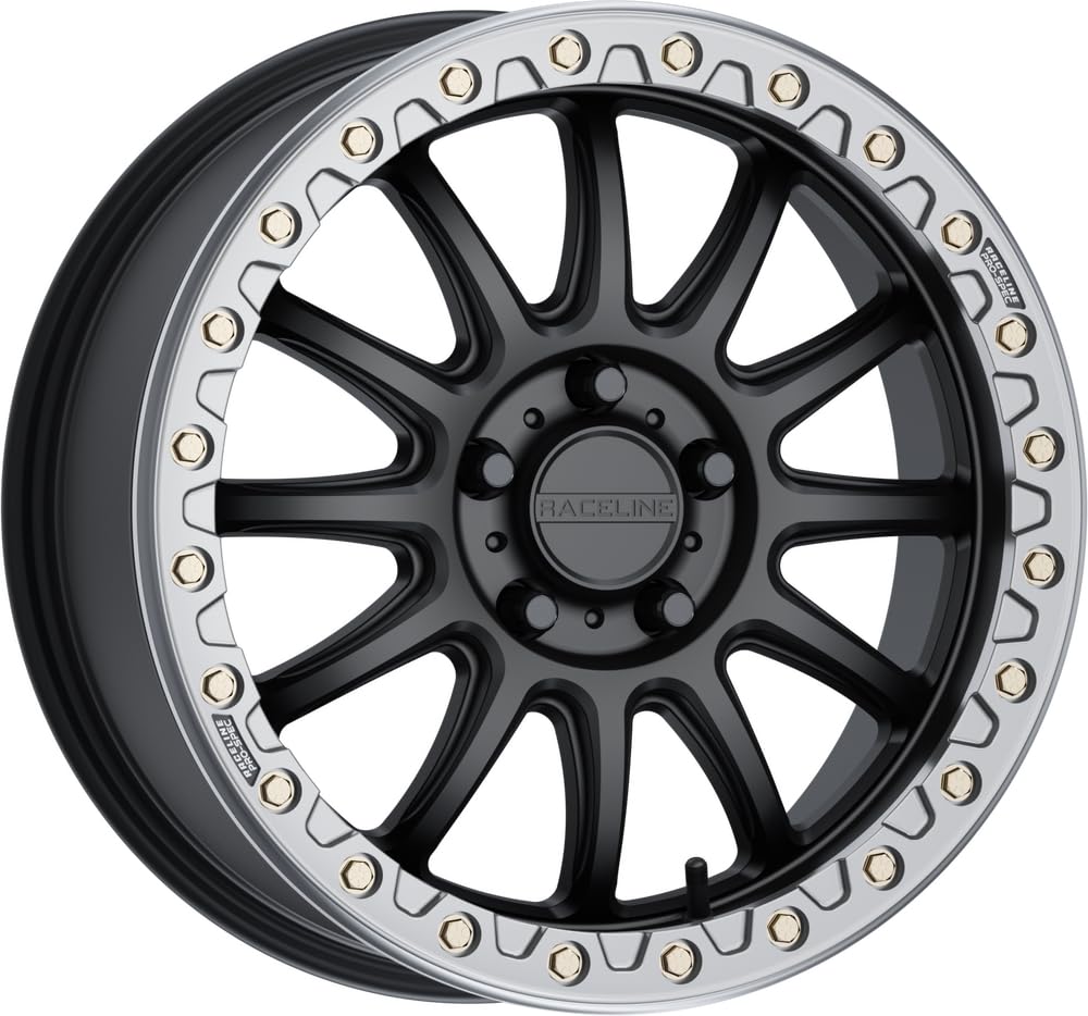 Alpha RACELINE Black W/Gunmetal Ring 17X7 5X114.3 +40