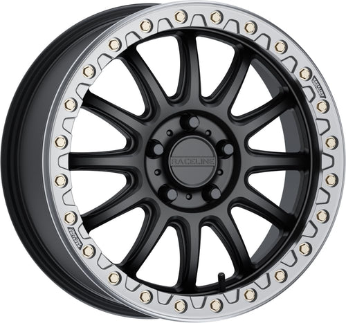 Alpha RACELINE Black W/Gunmetal Ring 17X7 5X114.3 +40