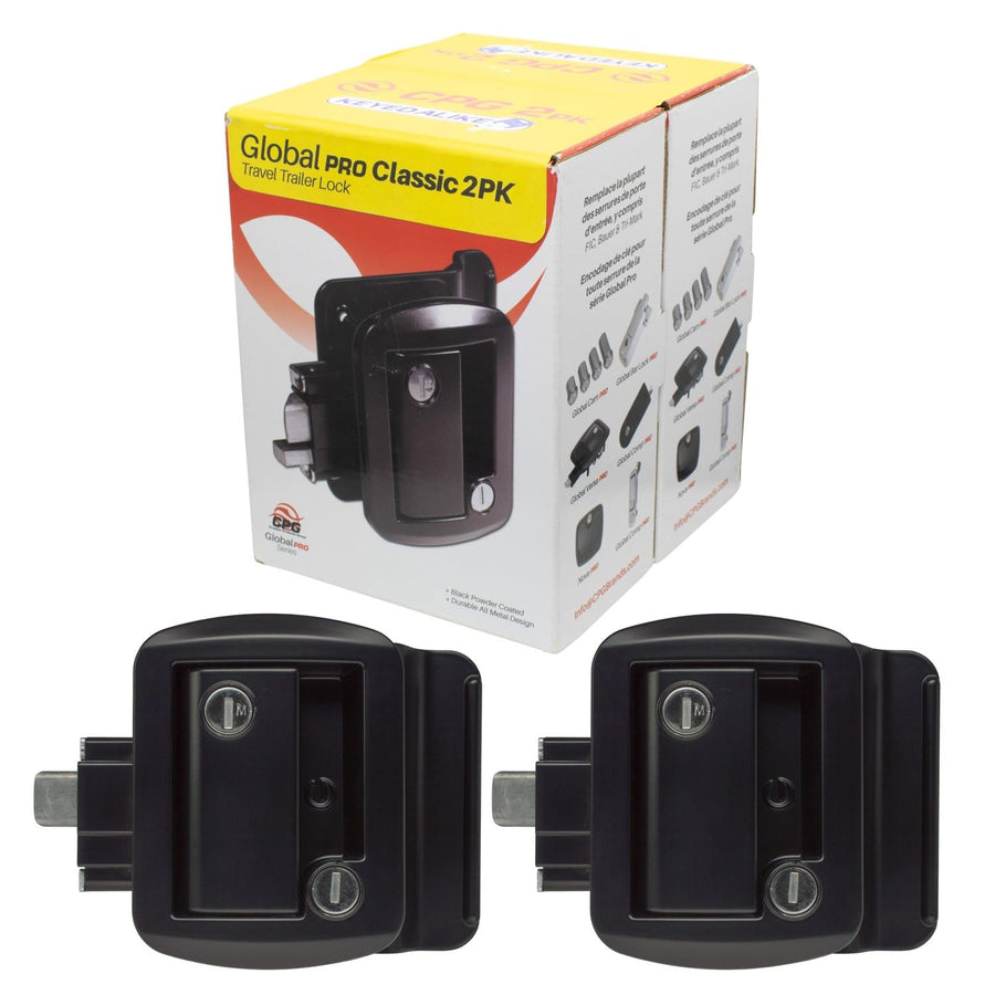 Creative Products Group TTL-43610AL-2006-2PK Keyed-A-Like Standard Entry Door Lock - Black (2-Pack)