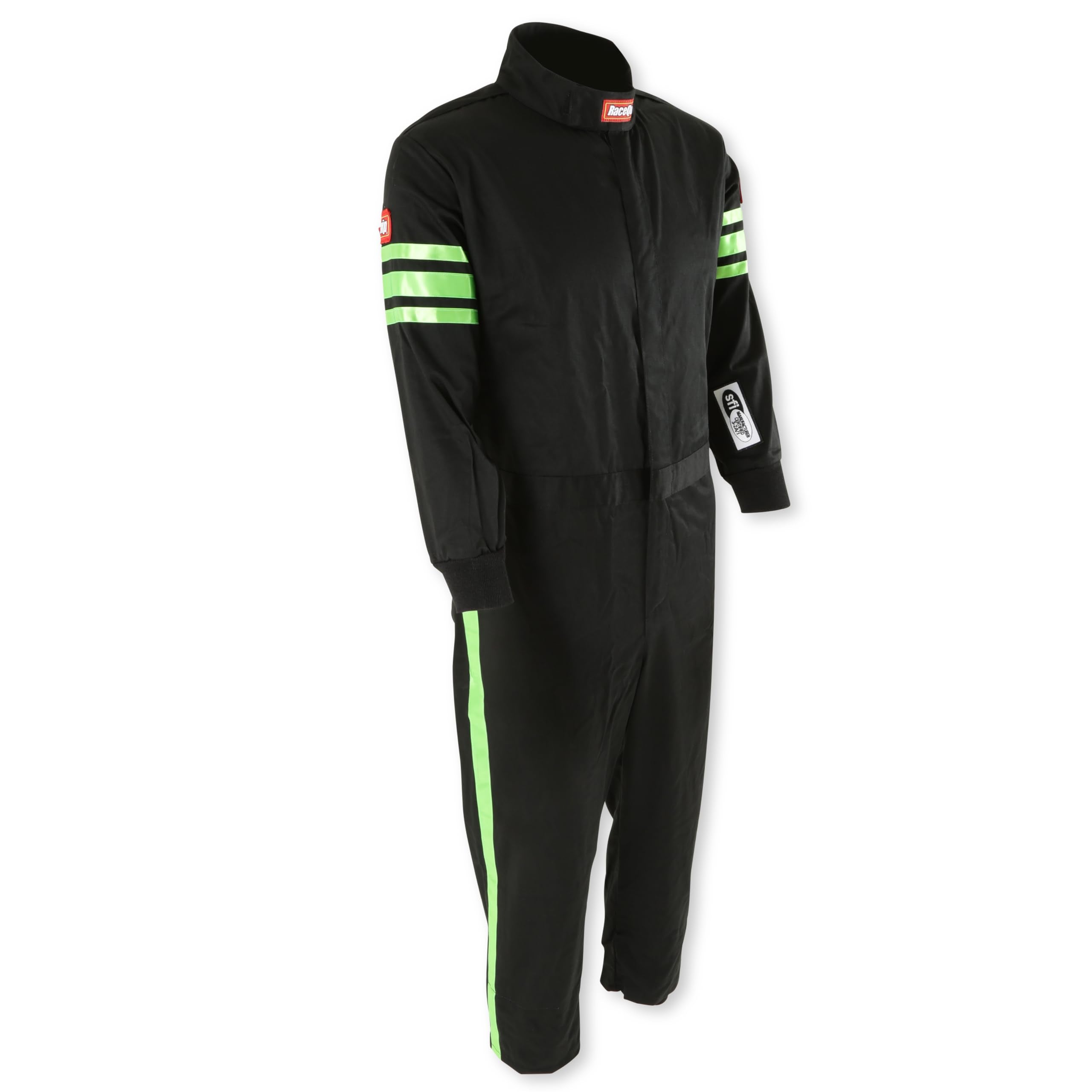 RaceQuip One Piece Racing Driver Fire Suit Single Layer SFI 3.2A/ 1 Green Junior XX-Large 1950797