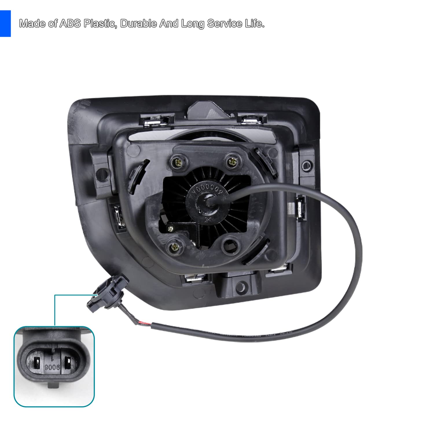 Clear Driving LED Fog Lights SPEC-D TUNING +Built-In LED Bulbs + Switch Compatible with 2015-2018 GMC Sierra 2500HD 3500HD L+R Pair Assembly