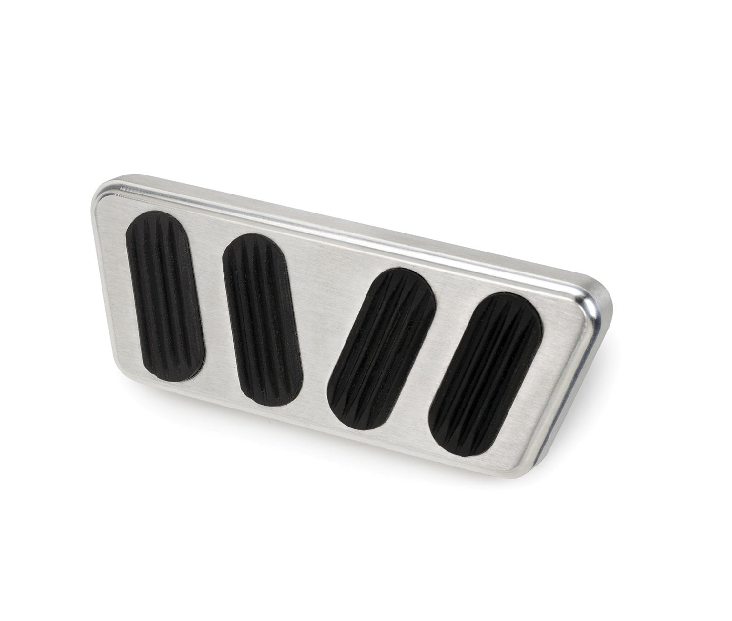 Lokar Brushed BAG-6123 Aluminum Automatic Brake Pad with Rubber