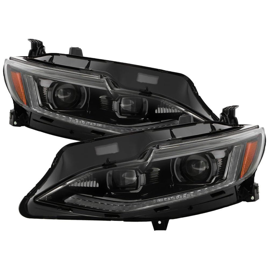 Chevy Malibu 19-22 Spyder (xTune) Switchback Sequential w/LED Signal and DRL Halogen (Low H7 / High H7) Projector Headlights - Black