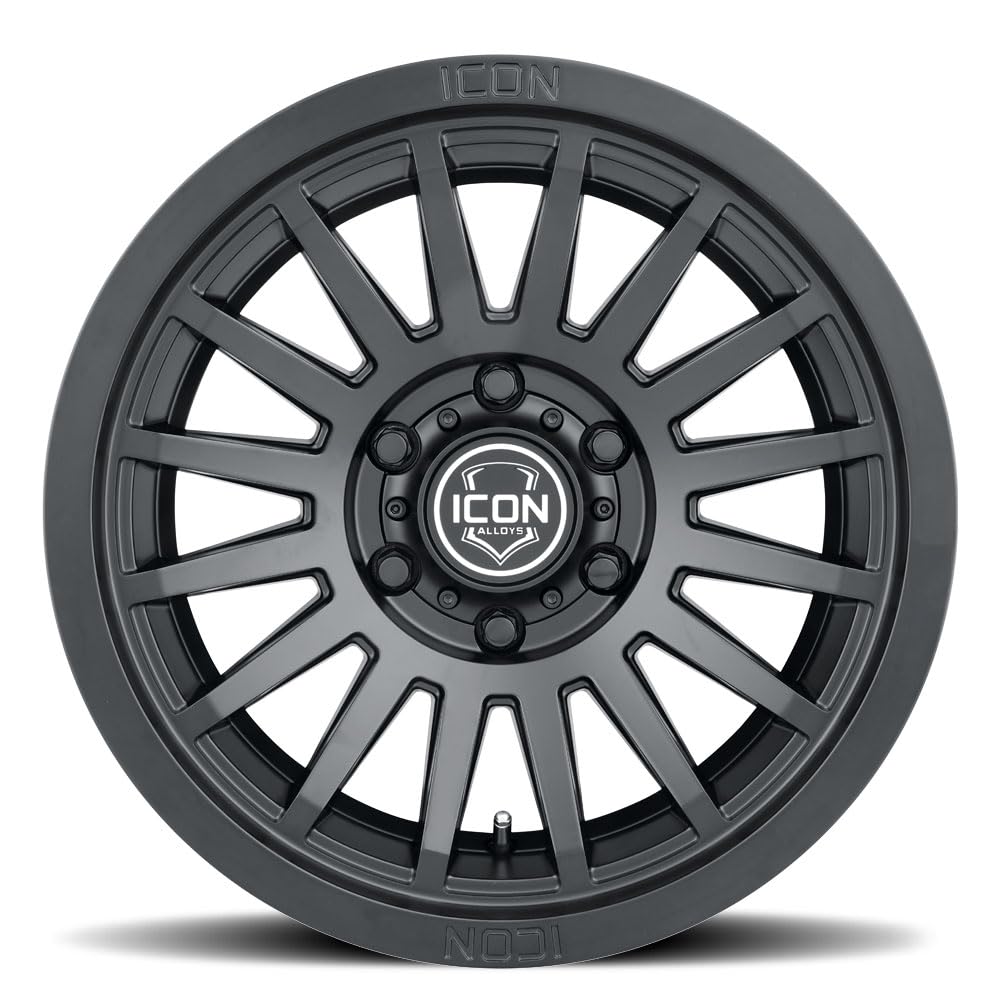 Recon SLX ICON Alloys, Satin Black, 17 x 8.5/6 x 5.5, 25mm Offset, 5.75" BS