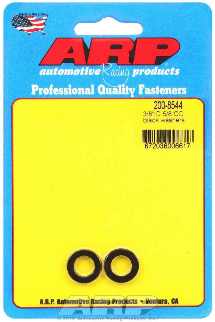 ARP 200-8544 3/8" ID Black x 5/8" OD Washer - 2 Piece