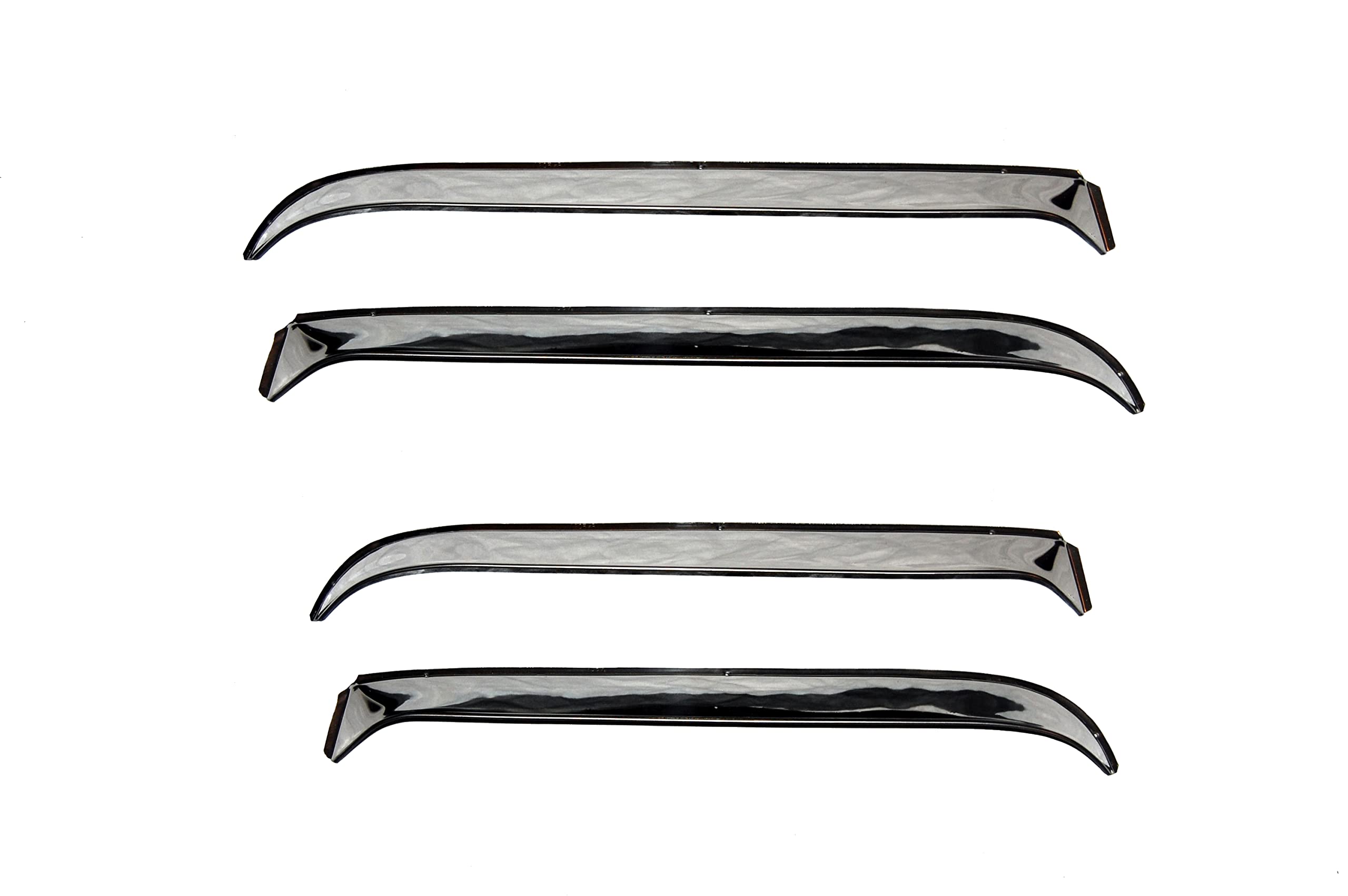 Rain Guards Auto Ventshade [AVS] for 1985-1990 Oldsmobile 98/Buick Electra/Park Avenue, 1986-1991 Oldsm Delta 88/Buick Lesabre/Pontiac Bonneville, 4 pcs. | Window Vent Visors - Stainless | 14122