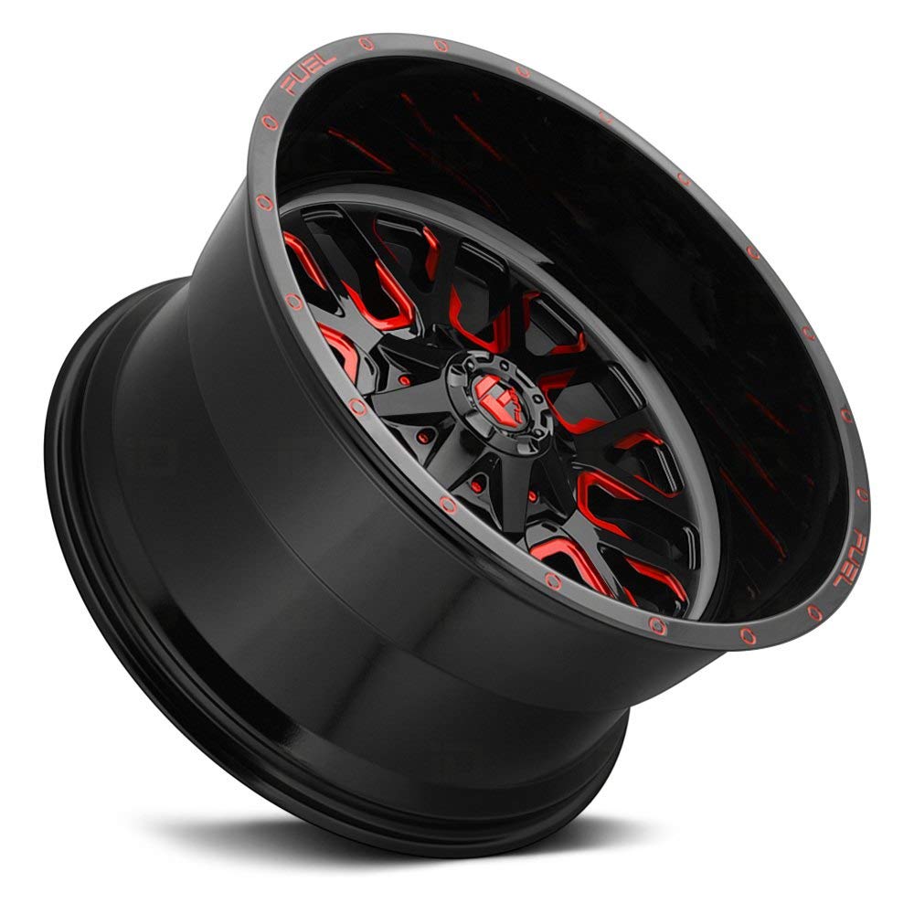 D612 Fuel Offroad Stroke Black Wheel tpms (24 x 14. inches /6 x 135 mm, -75 mm Offset)