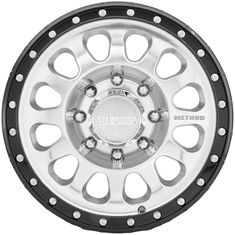 17x8.5 Method MR315 +25mm Polished/Black Wheel Rim 17 Inch MR315785801725 8x6.5"