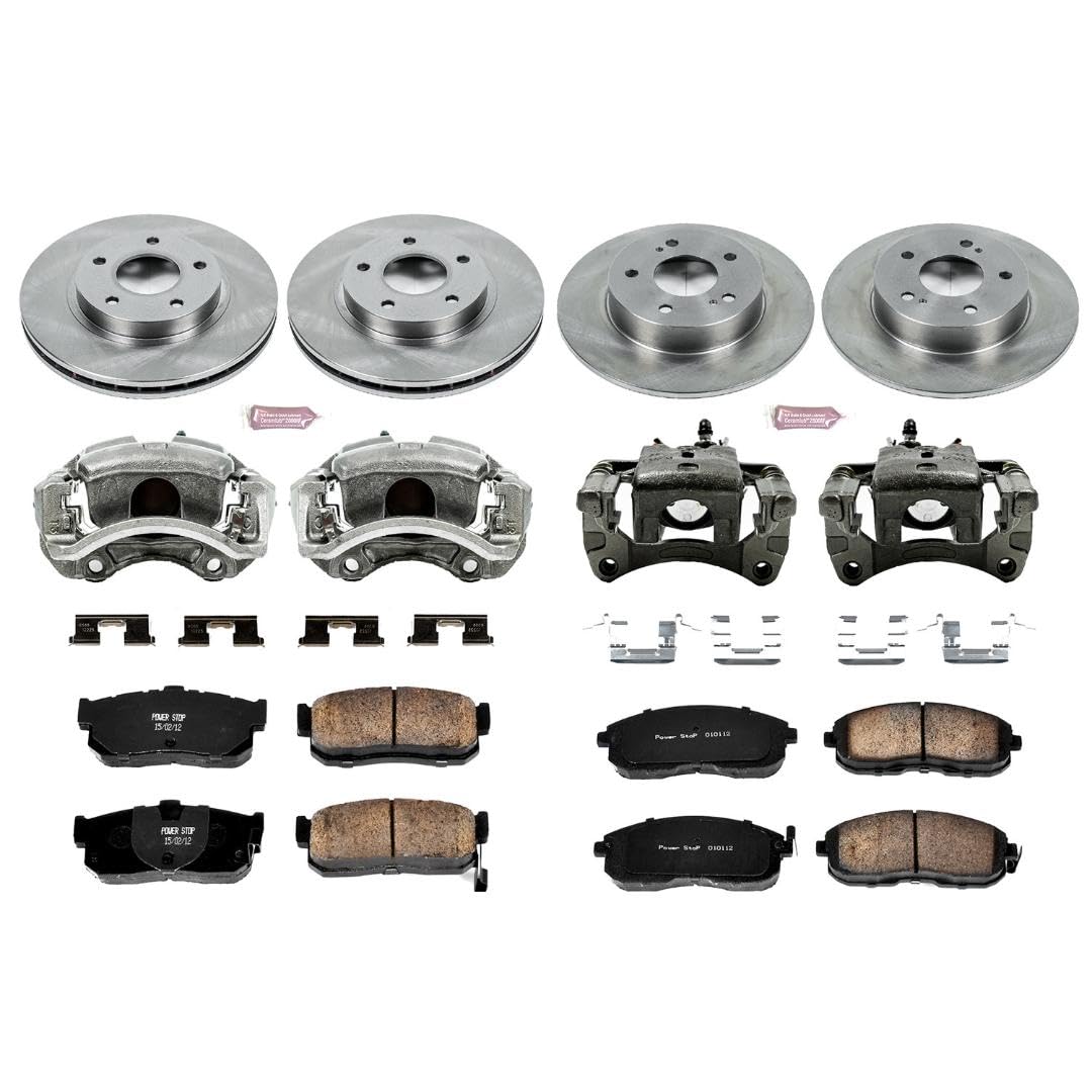 Power Stop KCOE2281 1-Click Autospecialty OE Replacement Brake Kit with Calipers For INFINITI I30 2000-2001 [Model Specific]