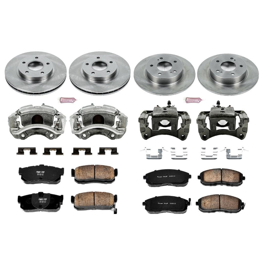 Power Stop KCOE2281 1-Click Autospecialty OE Replacement Brake Kit with Calipers For INFINITI I30 2000-2001 [Model Specific]