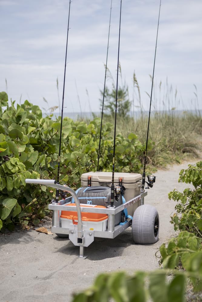 Balloon Beach Tires-Bimini Beach Wagon-Solid Aluminum Bed-Hitch Receiver Included-Made in USA