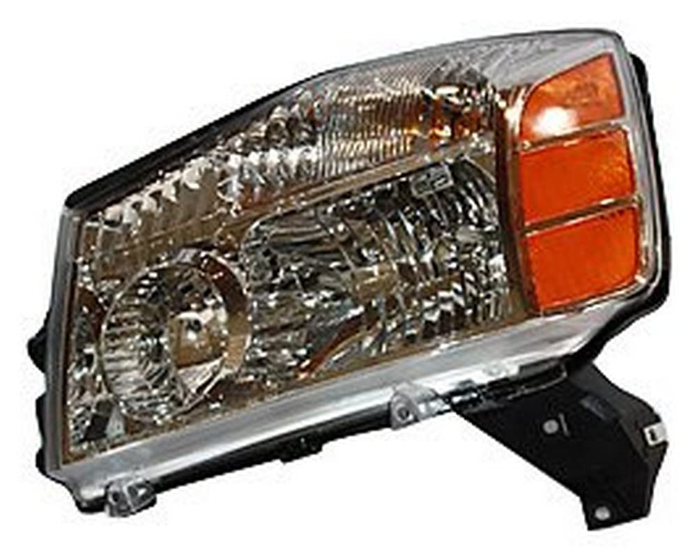 Left TYC Headlight Assembly Compatible with 2004-2007 Nissan Titan