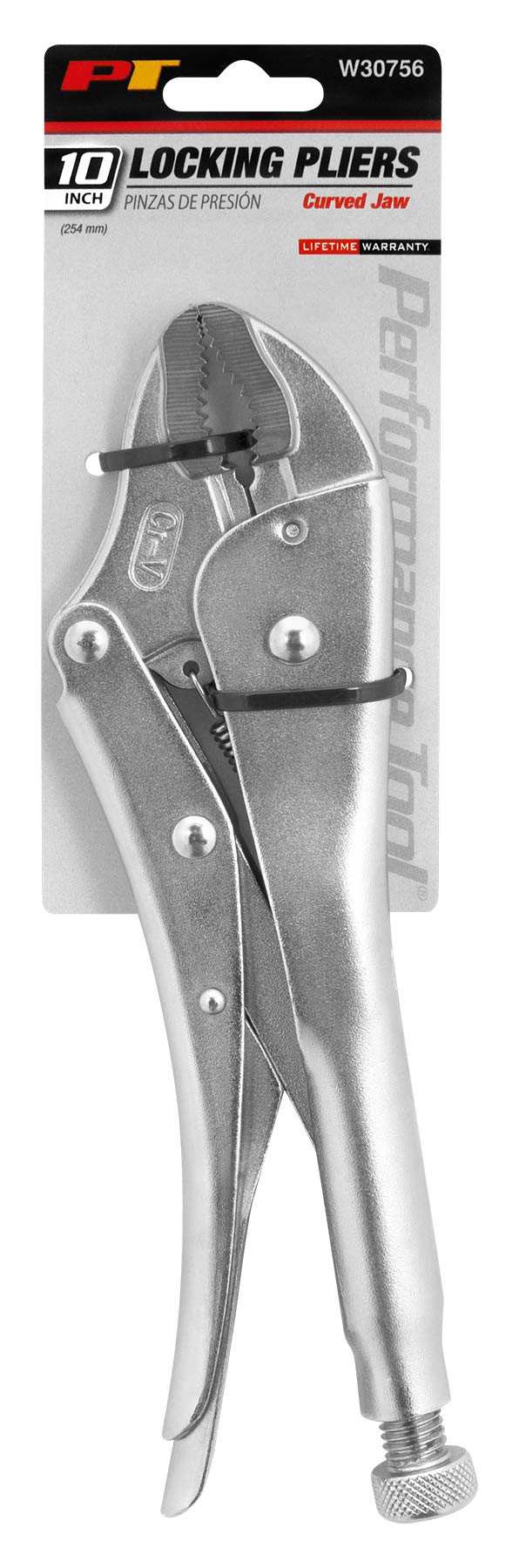 10-Inch Performance Tool Curved Jaw Locking Pliers W30756