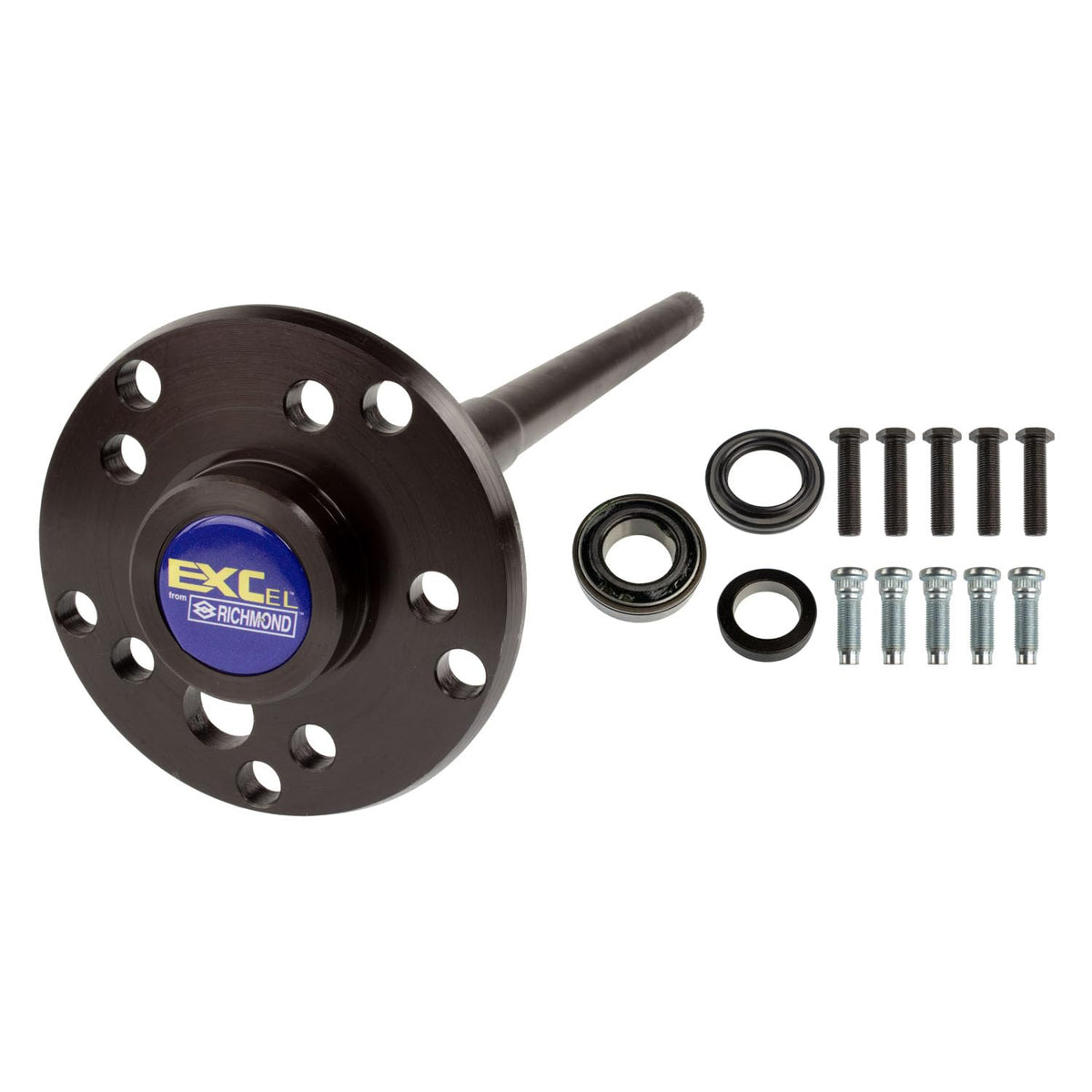 Dana 44 EXCel Drive Axle Shaft Assembly; 29.75" Overall Length; 5 X 4.5 Lug Pattern; 30 Spline; Includes Bearing, Seal And Studs