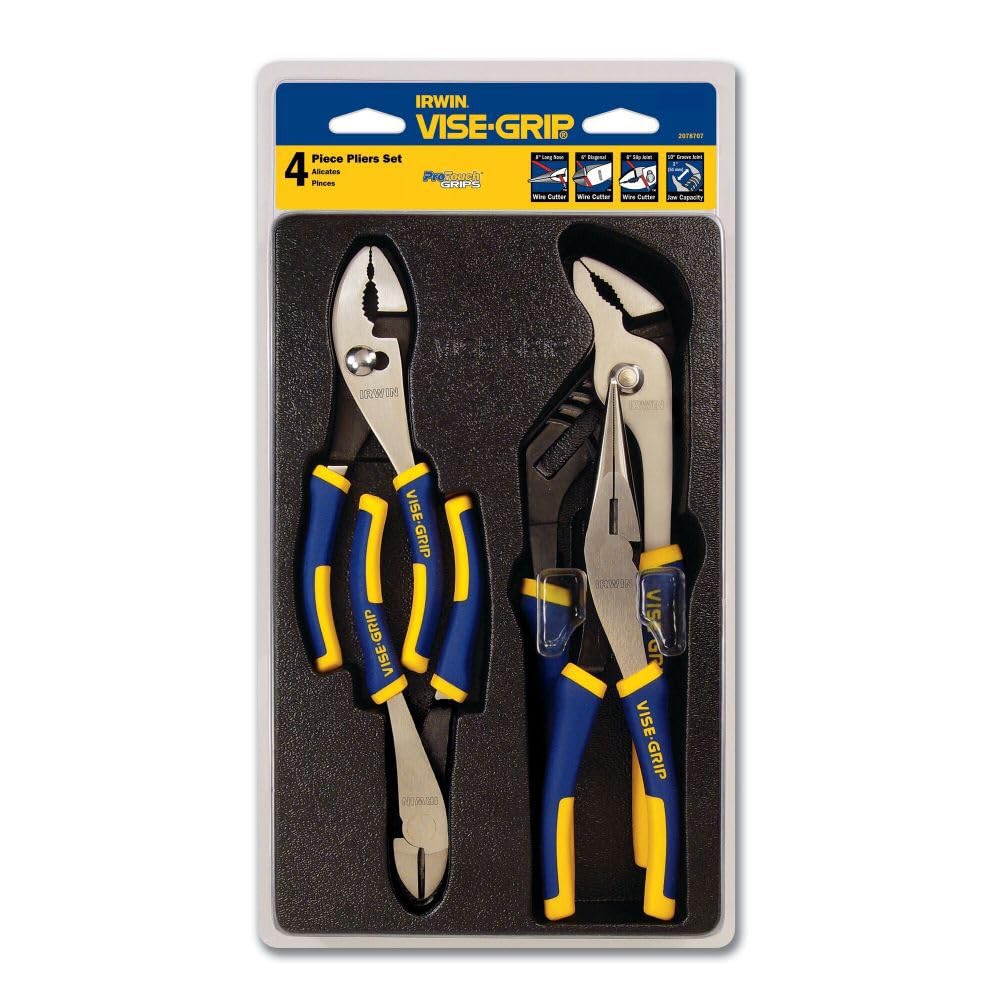 Pliers Set IRWIN VISE-GRIP, 4-Piece (2078707), Blue