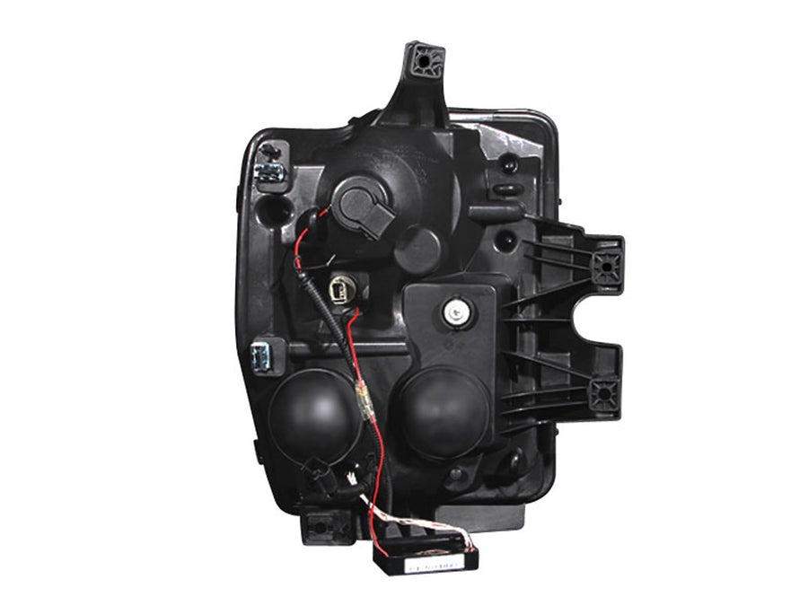 Ford Super Duty Anzo USA 111129 Chrome Projectors with Halos Headlight Assembly - (Sold in Pairs)