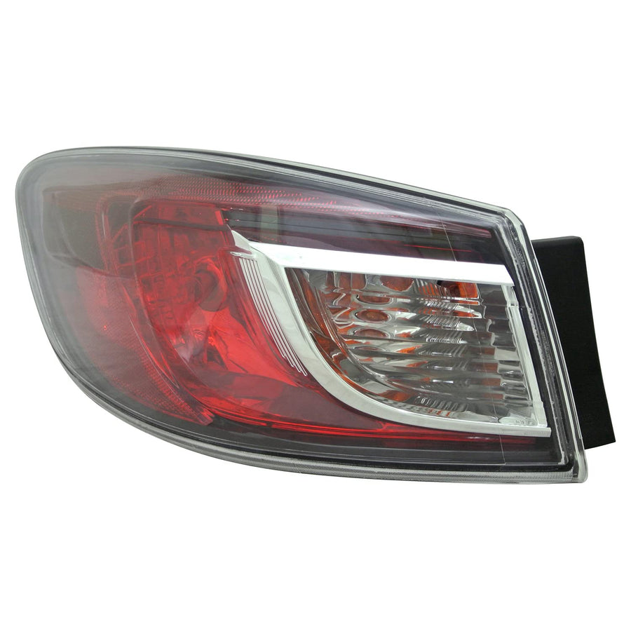 Left TYC Tail Light Assembly Compatible with 2010-2013 Mazda Mazda3