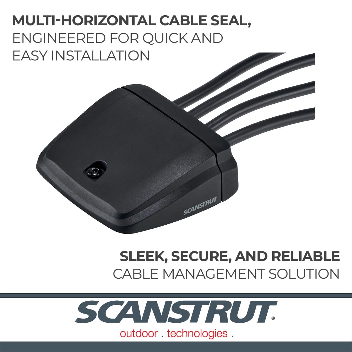Scanstrut Horizontal DS-H-Multi-BLK Multi Cable Seal – Black