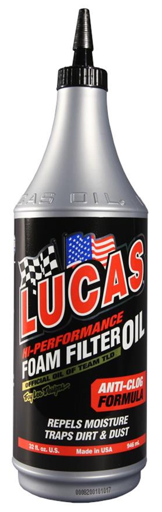 High Performance Lucas Oil 10798 Foam Filter Oil - 1 Quart