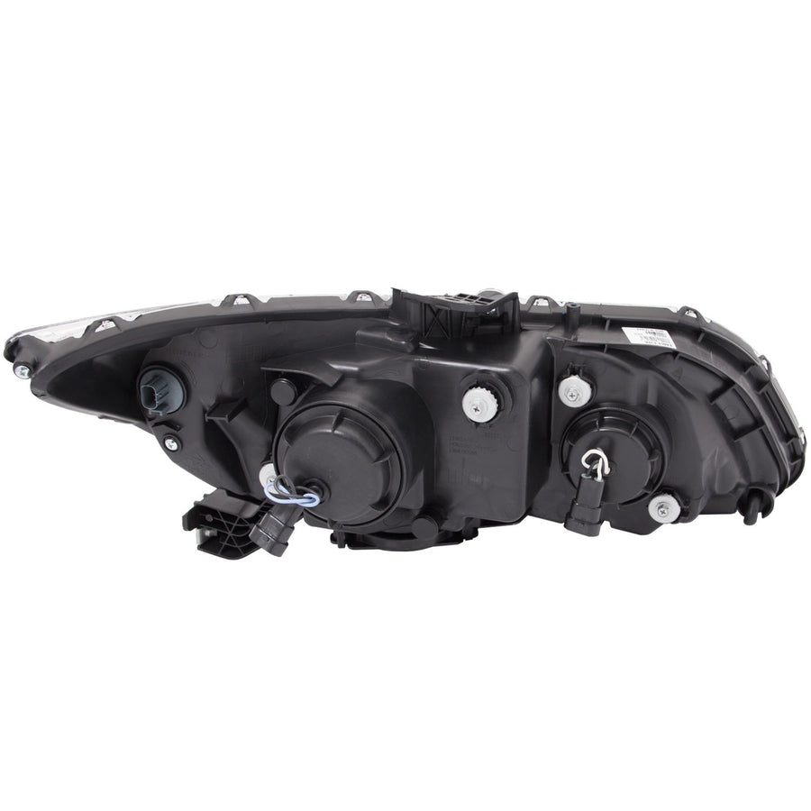 Black/Clear/Amber AnzoUSA Bar Style Projector Headlight for Honda Civic