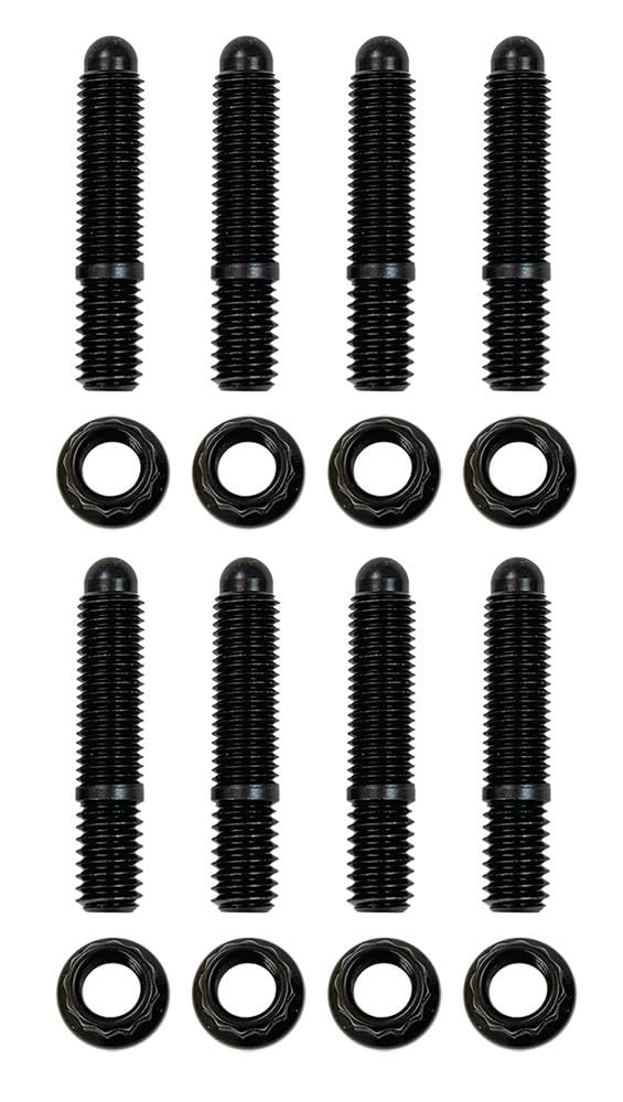 Moroso Valve Cover 38851 Stud Kit, Includes 5/16 Studs and 12 Pt Flange Nuts, Fits Pontiac V8 Valve Covers