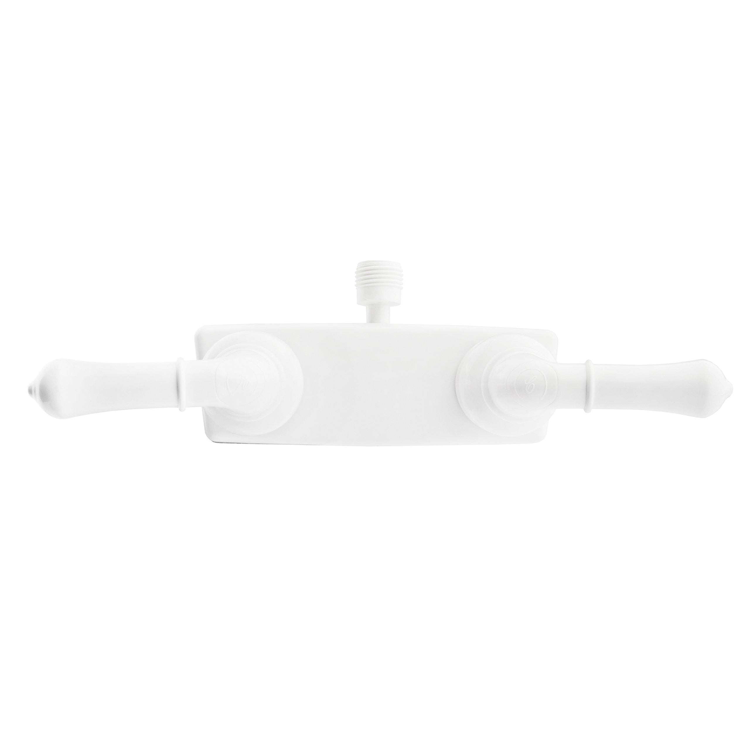 RV/Motorhome Shower Faucet Valve Diverter Dura Faucet (DF-SA100C-WT) with Easy Turn Handles (White)