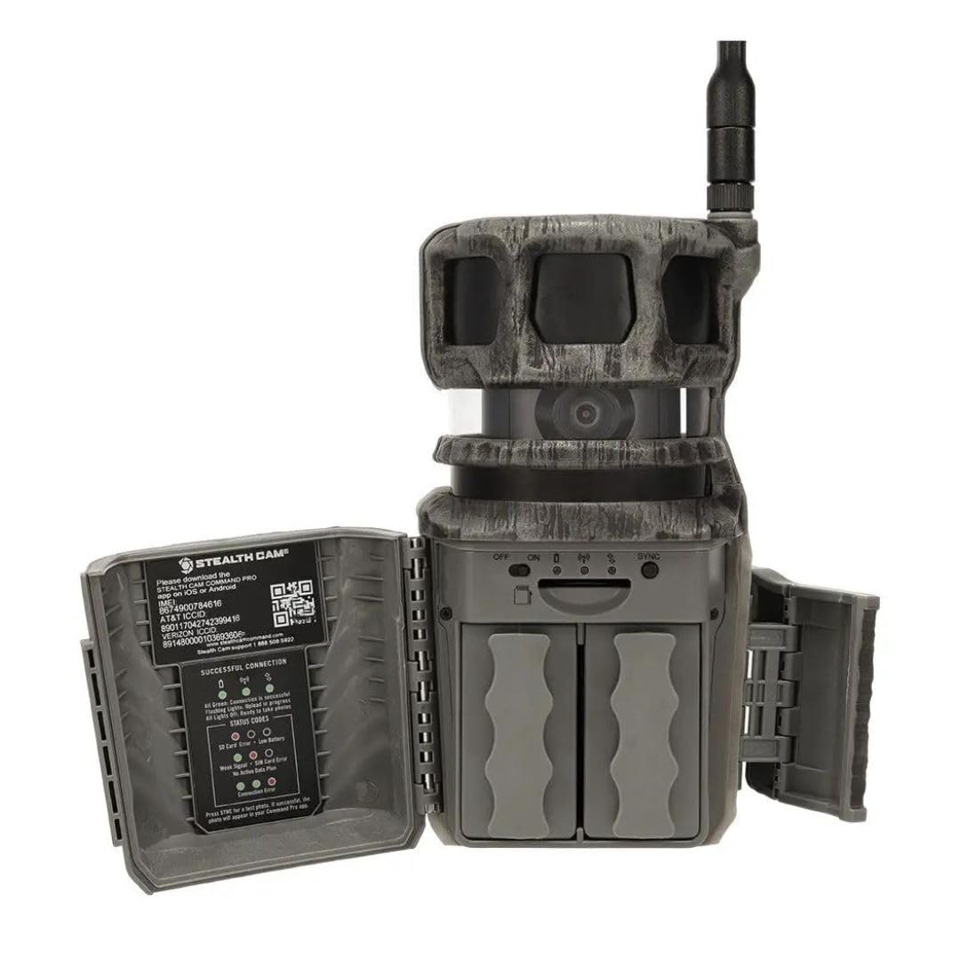 Revolver Stealth Cam 36MP Photo 1080P HD Video at 30 FPS 0.4 Sec Trigger Speed 360-Degree Panoramic View Built-in GPS Hunting Cellular Trail Camera, Verizon and AT&T