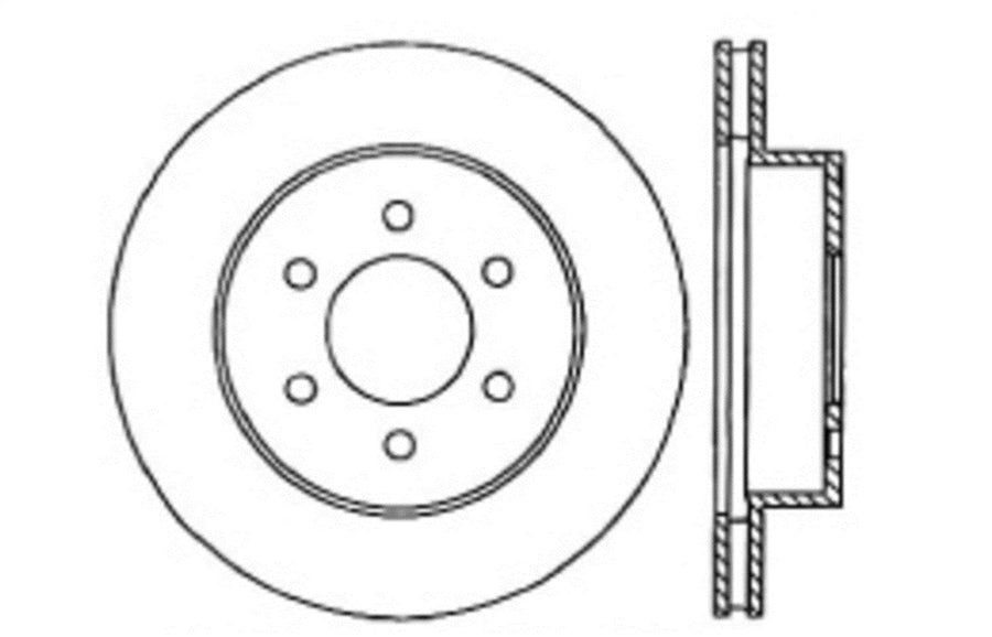 Sport StopTech Cross Drilled Brake Rotor; Front Right 128.67038R
