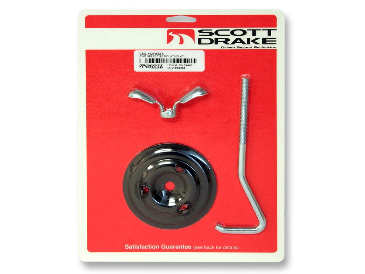 Spare Tire Mounting Hook Kit Scott Drake C5ZZ-14244862-K Bolt Style