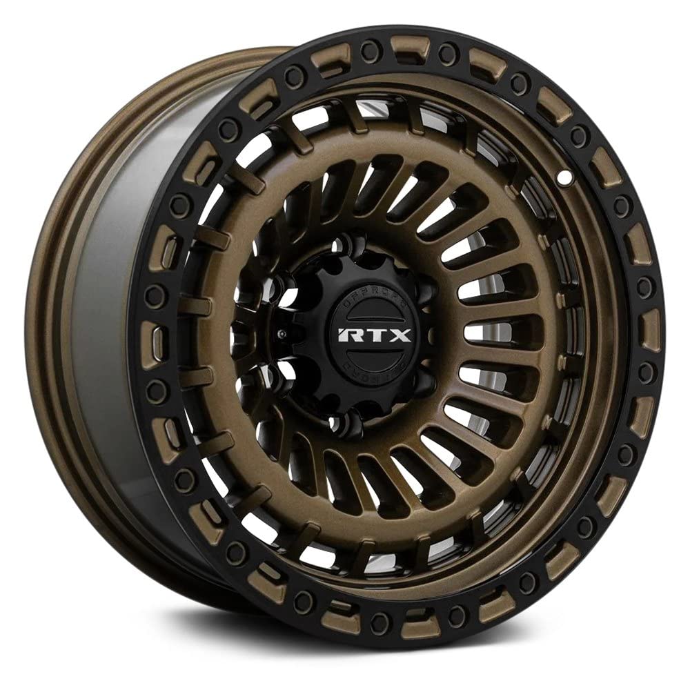 MOAB RTX Custom Wheel - 18x9, 0 Offset, 6x135 Bolt Pattern, 87.1mm Hub - Bronze with Satin Black Lip Rim