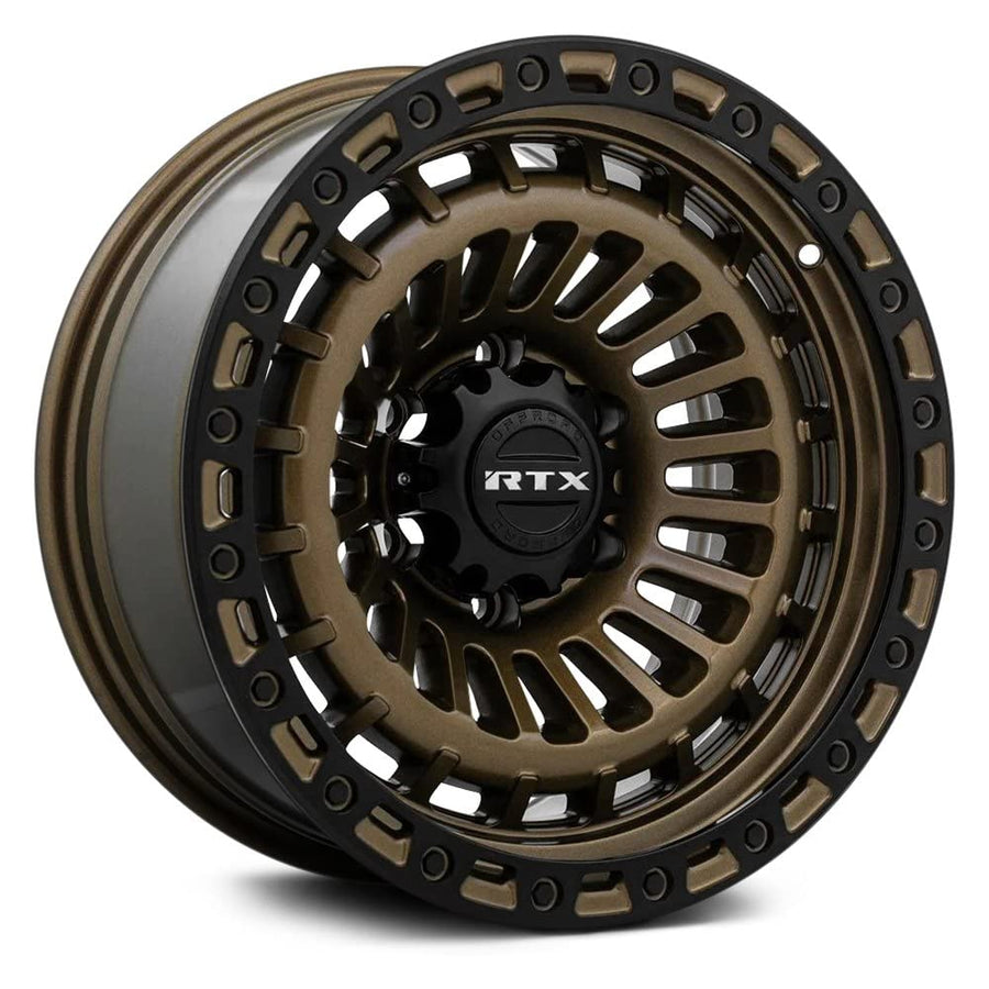 Moab Bronze Rims 18x9 5x127 -15mm Satin Black Lip by RTX