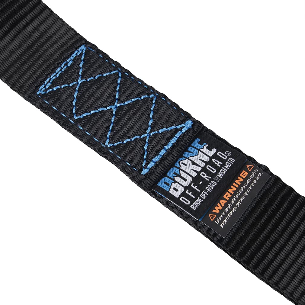 Off-Road Borne Soft Loop Tie-Down Straps, Black