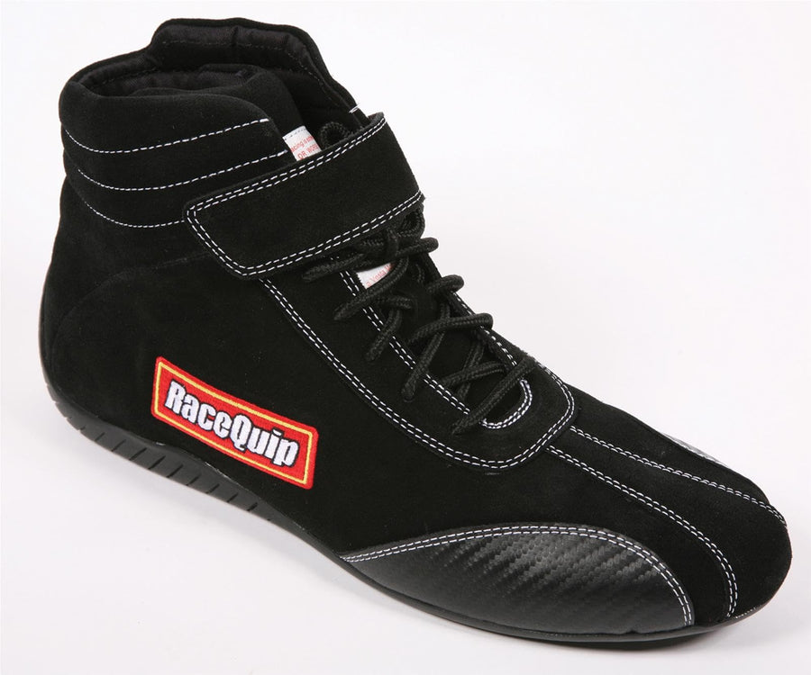 RaceQuip Euro Carbon-L Series Race Shoes SFI 3.3/5 Certified Black Size 15 30500150