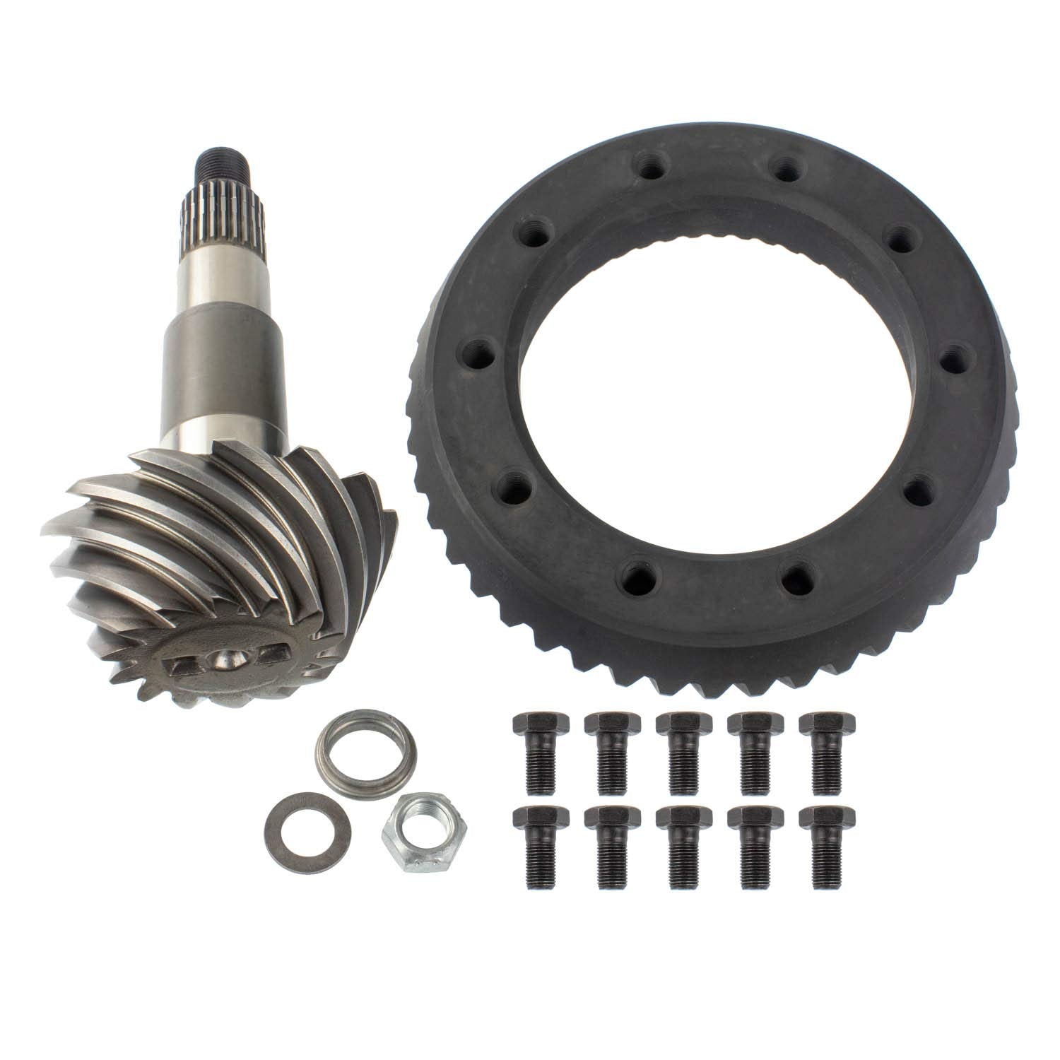 Differential Ring & Pinion Motive Gear D44-336NIS For Dana 44 Nissan Rear Axle Ratio 3.36, 10-Bolt 24 Spline 14 Pinion & 47 Ring Tooth - Fits Nissan Titan Armada Frontier Pathfinder Nitro M226-336-NG